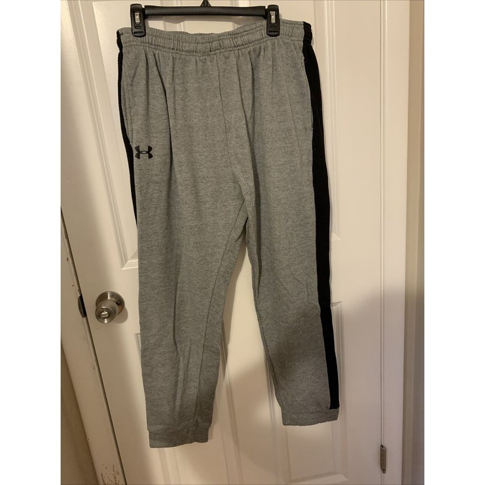 Under Armour Mens Cold Gear Blue Sweatpants Sz 2XL Loose Pockets Loose Fit